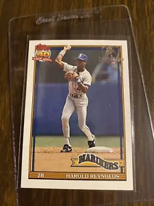 1991 Topps Desert Shield Harold Reynolds 260 Mariners Sharp Corners&Surface MT - Bild 1 von 2
