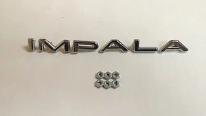 1964 64 Chevrolet Impala Quarter Panel Emblem Chrome Letters IMPALA - Picture 1 of 3