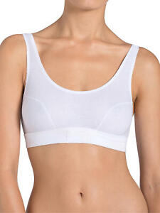 Sloggi Double Comfort Non-Wired Bra Top.  White or Black. Size 32 - 40, Pull On.