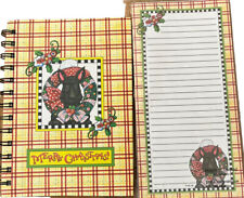 Mary Engelbreit Scottie Dog Christmas Journal & Scottish Terrier Magnet Note Pad