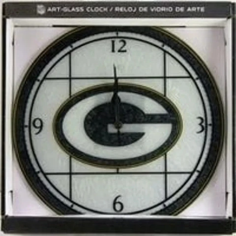 Green Bay Packers Art Glass Clock Cover