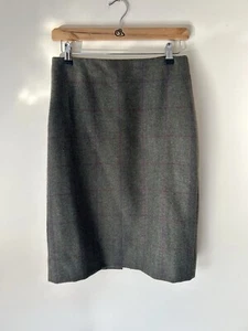 Really Wild Green Wool Tweed Country Style Pencil Skirt Size Small 8-10 Kate - Picture 1 of 6