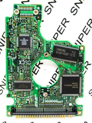 PCB - Hitachi 40GB HTS548040M9AT00 IDE 13N6796 08K0846 DA1019 Laptop H71451A - Image 1 of 4