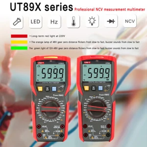Uni-T UT89X UT89XD Digital Multimeter NCV V A Hz Thermometer Probe + Batteries - Picture 1 of 14