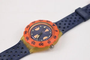 ⌚ Swatch Scuba 1990 DEEP BLUE SDK100 - Nuovo / Brand New - Vintage 104 - Imagen 1 de 5