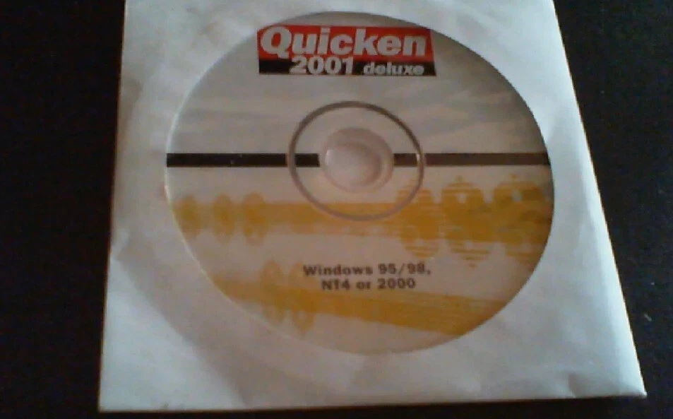 Quicken 2001 Deluxe Financial Software Windows Version CD no subscription - Image 1 of 1