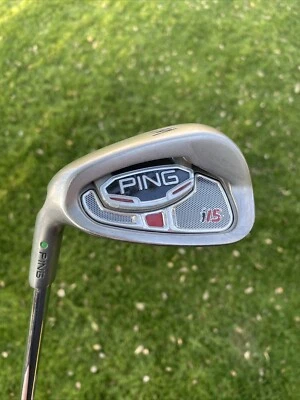 Ping i15 W Pitching Wedge Green Dot Steel Shaft AWT Stiff Left Handed 37" - Image 1 of 4