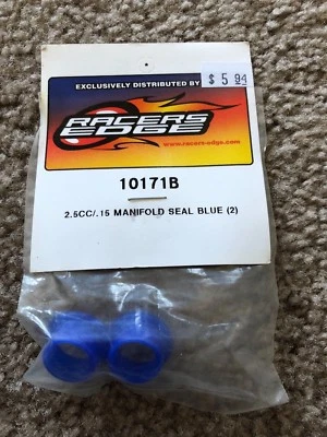 Brand New Racers Edge 2.5cc/.15 Manifold Seal Blue (2) - RCE10171B - Image 1 of 3