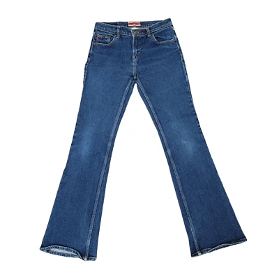 复古 90 年代 Z Cavaricci 28 码深水洗中腰仿旧牛仔裤 — 第 1/4 张图片