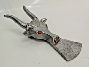 Vintage Ricardo Metal Bull Boot Jack Puller Scraper Cast Aluminum Cowboy Steer - Picture 1 of 4
