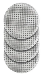 Mainstays Ale Black & White Dinner Plates, 4-Pack, 10.2” Diameter, NEW - Picture 1 of 3