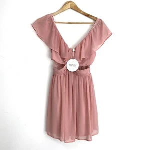 KEEPSAKE THE LABEL - Lost Without You Dress Blush Pink Size S/8 - Picture 1 of 10
