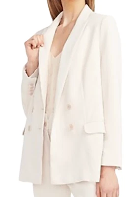 CHAQUETA BLAZER BOYFRIEND DOBLE BOTONADURA CREMA EXPRESS CLOUD NUEVA TALLA MEDIANA Foto 1 de 4