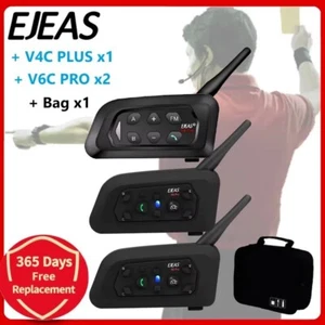 V4C plus +V6C Prox2 Football 3 Referee Intercom Headset 1200M Soccer Full Duplex - Picture 1 of 6