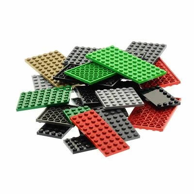 25 x Lego System Bau Platten Basic verschiedene Farben Form zufällig gemischt  - Bild 1 von 4