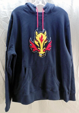 Rare Nwt Calgary Flames Alternate Primegreen Hockey Pullover Hoodie Men's XL New Cover