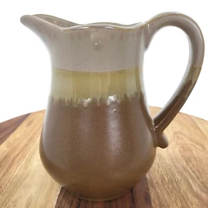DEBI LILLY DESIGN Taupe, Tan, Brown SMALL FLORAL VASE Ceramic PITCHER Home Decor - Picture 1 of 13