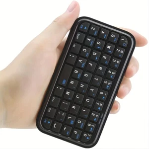 Mini Bluetooth Keyboard Wireless Rechargeable For Mobile Phones Tablet Laptop BK - Picture 1 of 17