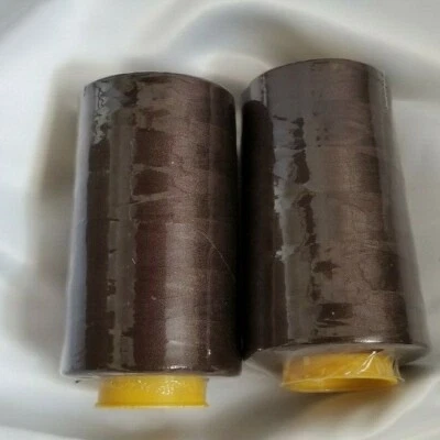 2-Pack Big Spools Sewing Serger Quilting Multi Purpose T27 Thread 6000 YDS Cone - Image 1 of 4