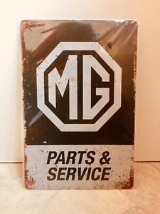 MG Parts & Service Vintage Retro Metal Advertising Sign Man Cave Shed Bar #1141