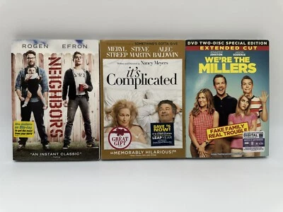 3pc. Comedy Movie Set- Neighbors, Its Complicated and We’re The Millers. Foto 1 de 3