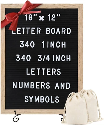 Felt Letter Board - 680 Letters, Numbers & Symbols, 16 X 12 Inch, Changeable - Image 1 of 4