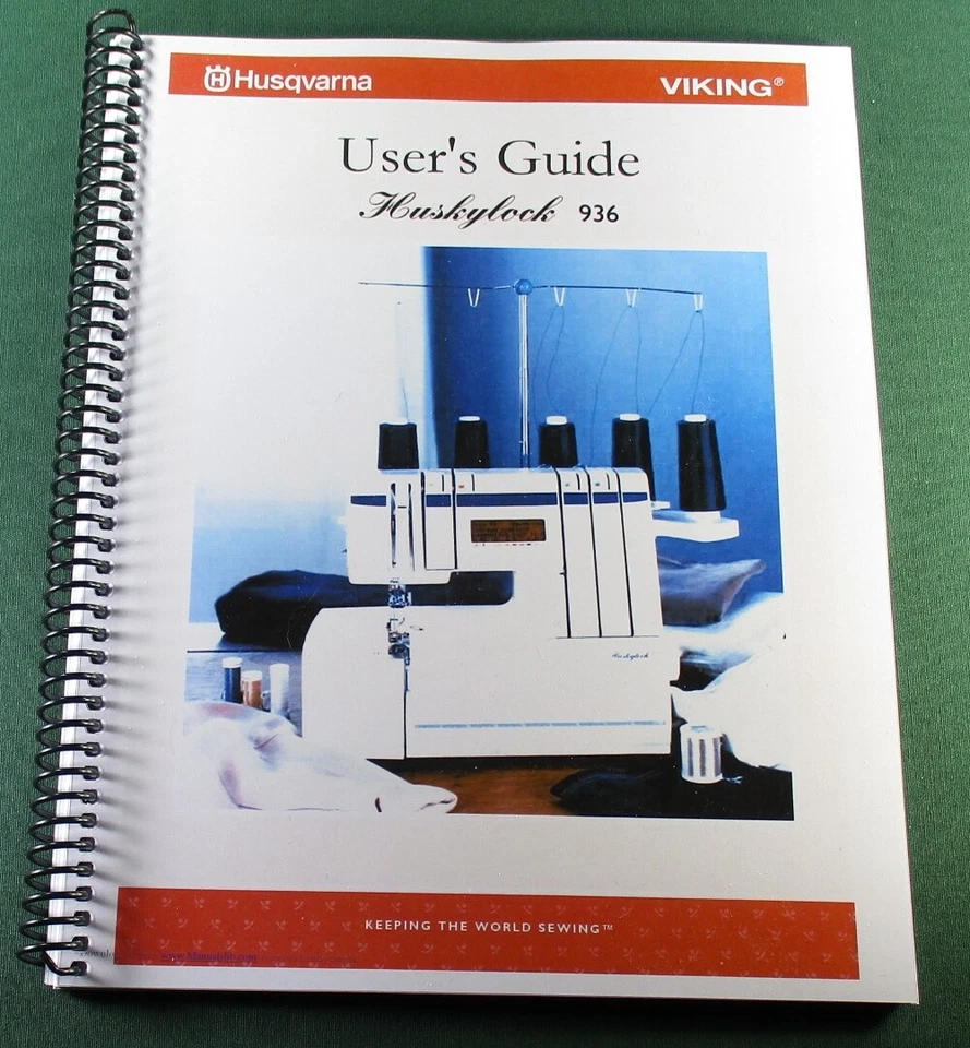 Husqvarna Viking Huskylock 936 Manual de instrucciones: ¡con cubiertas protectoras! Foto 1 de 1