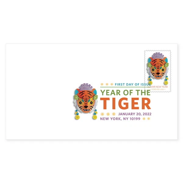 US 5662 Lunar New Year Tiger DCP FDC 2022 - Image 1 of 1