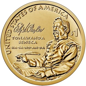 2022 P&D Native American Dollar Tonawanda Seneca/Eli S Parker 2 Coin set - Picture 1 of 2