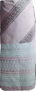 Pareo Hawaiian Polynesian Swimwear Cover Up Sarong Lava Wrap Pewter Violet Blue - Picture 1 of 3