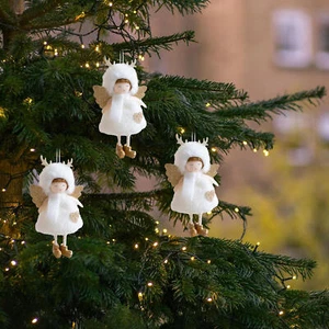Angel Christmas Ornaments Angel Ornaments For Christmas Tree Cute Fabric boosted - Picture 1 of 5