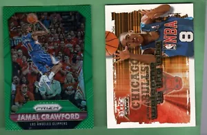 2000-01 Welcome To The NBA Jamal Crawford & 2015-16 Green Holo Prizm - Picture 1 of 2