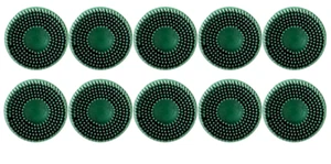 3M ROLOC 2" GREEN BRISTLE DISC 50 GRIT - MMM7524 7524 07524 - BOX OF 10 - Bild 1 von 3
