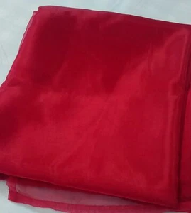 LIQUIDACIÓN ROJO OSCURO LISO PERLA ORGANZA SUPERPOSICIONES MANTEL CUBIERTAS LIQUIDACIÓN - Imagen 1 de 1