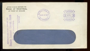 🍁Foreign Exchange Control Board 1940 Meter cover Canada - Picture 1 of 2