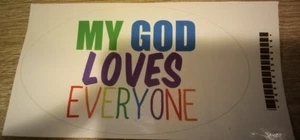 "Mein Gott liebt alle Aufkleber - Bild 1 von 1