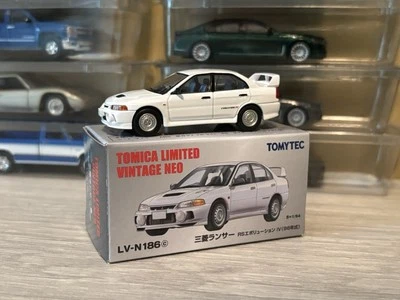 Tomica Limited Vintage 1/64 Mitsubishi Lancer Evolution VI White Base Model! HTF - Image 1 of 4