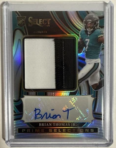 2024 Panini Select Brian Thomas Jr RC Rookie Patch RPA Auto Silver Prizm /99 - Picture 1 of 6