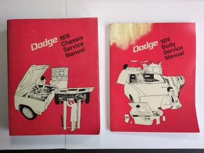 Dodge Service Shop 1974 conjunto manual chasis carrocería Challenger cargador Dart Coronet Foto 1 de 4