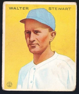 1933 Goudey #146 Walter Lefty Stewart RC, sehr guter Zustand - Washington Senators - Bild 1 von 2