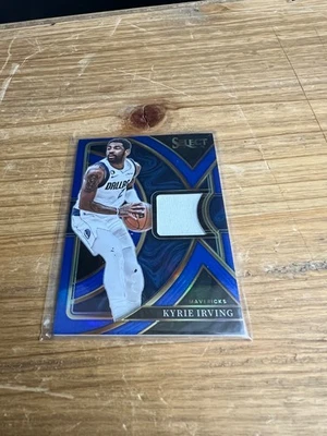 2022-23 Panini Select Kyrie Irving BLUE Prizm GW Game Worn Jersey/Swatch 08/75 - image 1 of 4