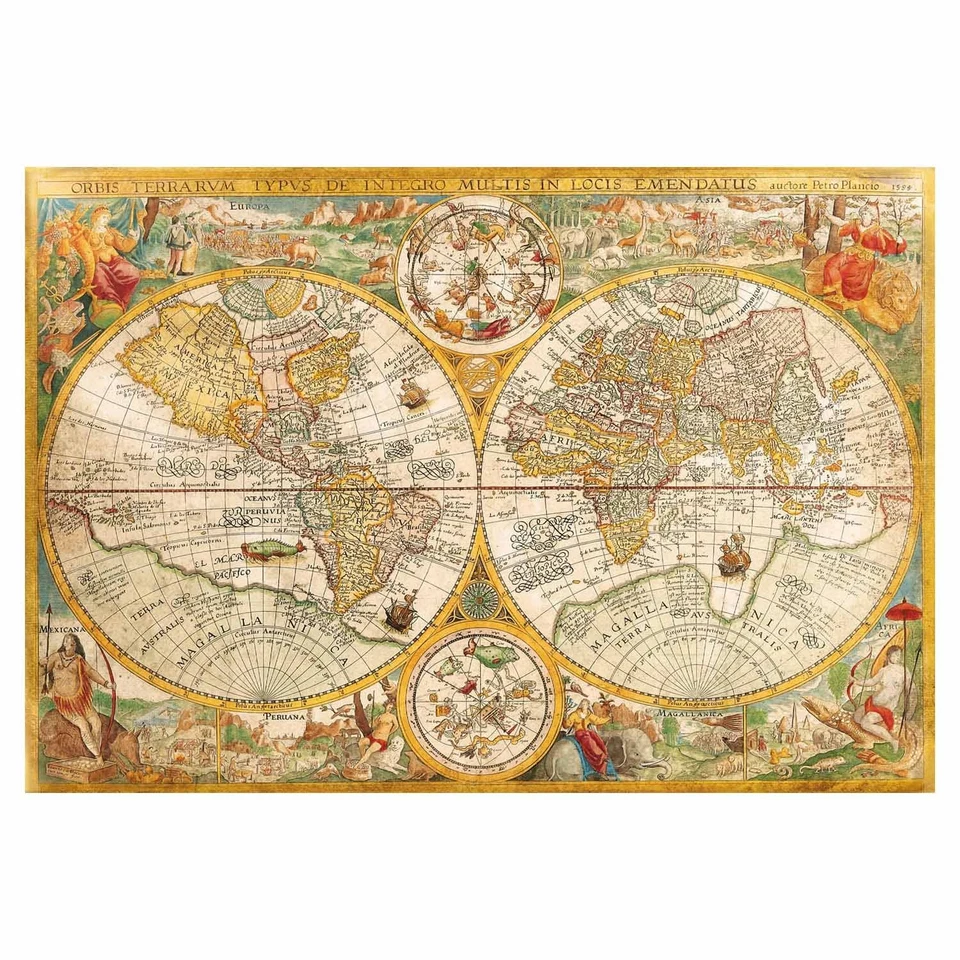 Clementoni 32557. Mapa Vieux. Puzzle de 2000 Pièces. 97 5x66 8cm