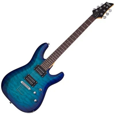 Schecter C-6 Plus Series Electric Guitar - Ocean Blue Burst - Image 1 of 4