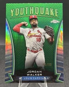 2024 Topps Chrome Youthquake Green Refractor #YQ-44 Jordan Walker /99 Cardinals - Picture 1 of 2