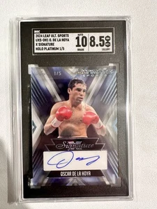 2024 Leaf Ultimate Oscar De La Hoya Auto  X Signatures Acetate 1/5 SGC 10/8.5 - Picture 1 of 2