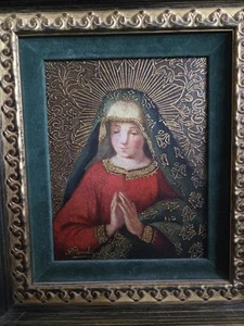 Diana Mendoza (Peru, 20th Century) - Portrait of Praying Mary - Picture 1 of 6