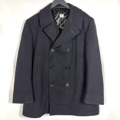 US Navy Issued Pea Coat Military Authentic Heavy Wool Mens Size 46 R NO HOLES - Image 1 of 4