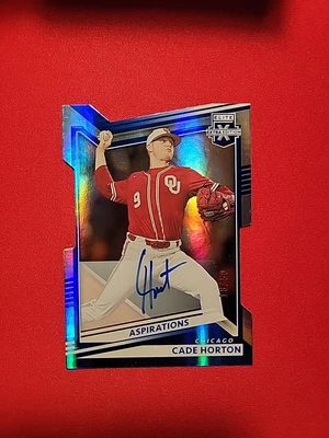 2022 Panini Elite Extra Edition Aspirations Die-Cut /50 Cade Horton Auto Cubs RC - Image 1 of 4