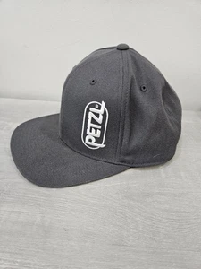 PETZL Climbing CTrucker Hat Cap Adult Size Vertical Logo Gray Flexfit 110 - Picture 1 of 6
