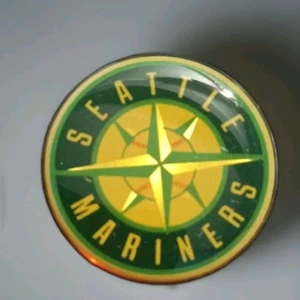 Seattle Mariners Lapel Pin Retro Logo for hats , vests , shirts or a great gift - Picture 1 of 3